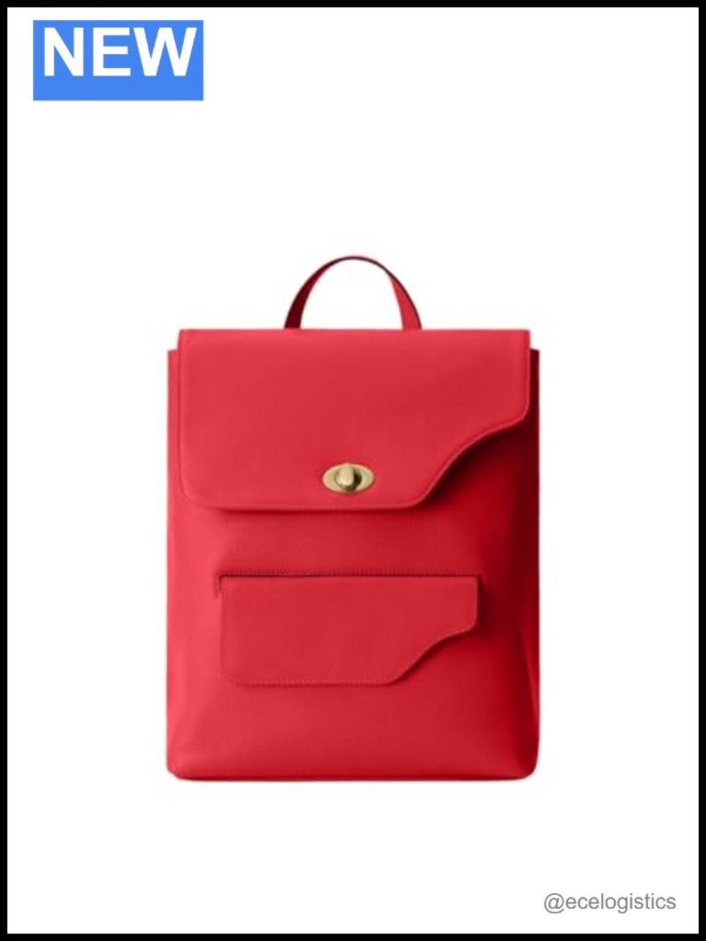 Large Italian Leather Backpack Removable Front Clutch Adjustable Straps